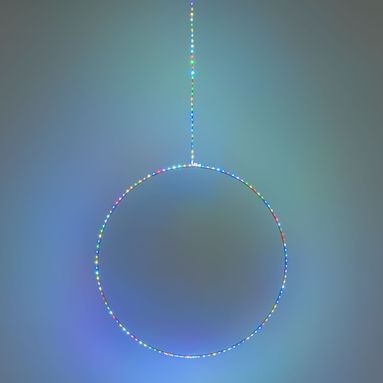 CERCHIO LUMINOSO D.57CM 141 MICROLED MULTIFLASH RG