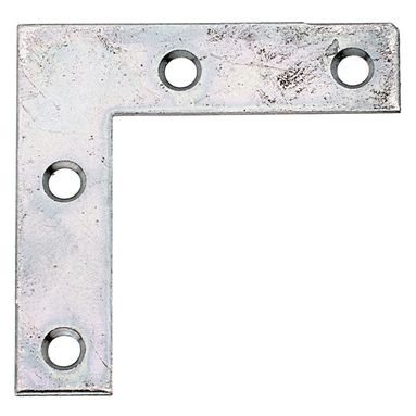SQUADRETTA ANGOLARE 40X40X10MM PIATTA ZINCATA