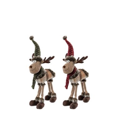 RENNA NATALIZIA 33X30XH75CM IN 2 COLORI.