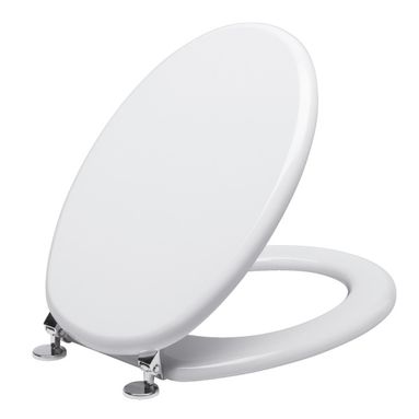 SEDILE COPRIWC ELLISSE IN MDF BIANCO