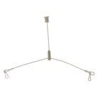 kit-pendinatura-a-soffitto-doppio-ball-cable-100cm