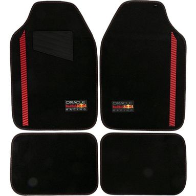 SET 4 TAPPETINI AUTO RED BULL NERO/ROSSO