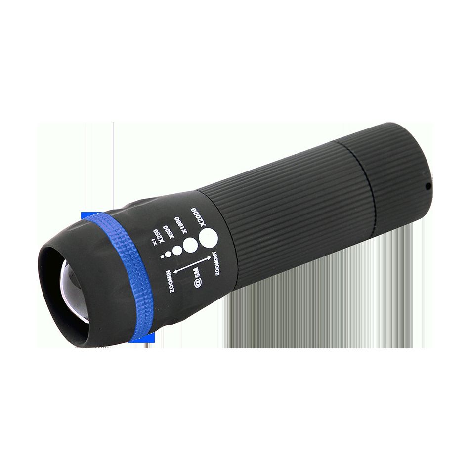 torcia-1-led-cob-1w-100lm-blu-slash-nera-con-laccio