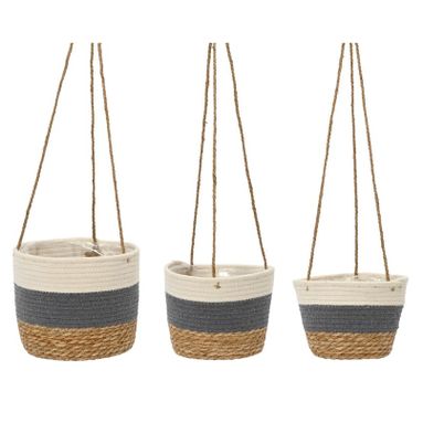 PORTAVASO PENSILE TRIO MEDIO INTRECCIATO