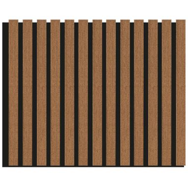 PANNELLO DECORATIVO FONOASSORBENTE EUROACUSTIC FLEX 9MM TEAK 60X275CM PER INTERNO
