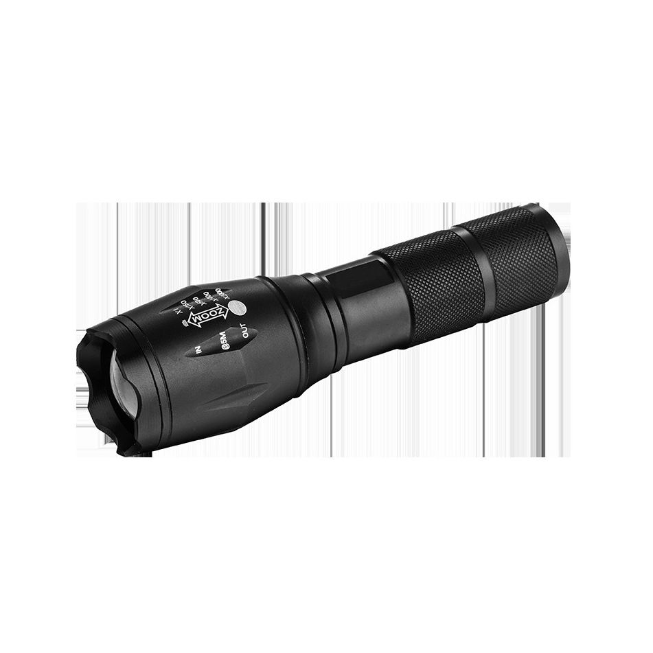 torcia-1-led-t6-300lm-nera-con-laccio