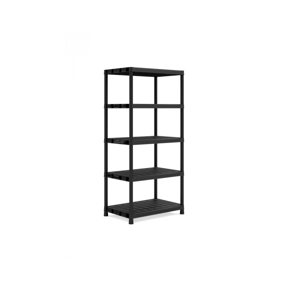 scaffale-plus-5-ripiani-120x40xh187cm-nero-in-plas