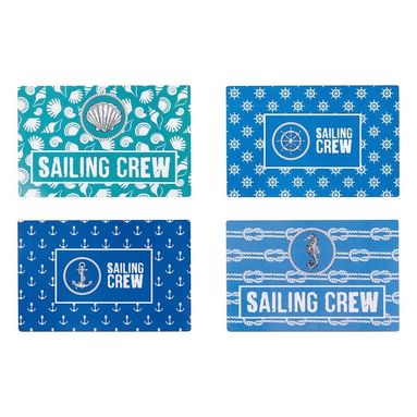 TOVAGLIETTA IN PLASTICA SAILING CREW 45X35CM IN 4