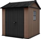 keter-casetta-da-giardino-newton-plus-757-barra-775-evotech-marrone-doppia-opzione-montaggio