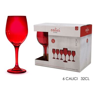 SET 6 CALICI 32CL ROSSO.