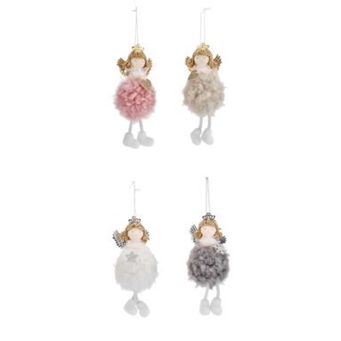 APPENDINO FATINA 18CM ROSA/BEIGE/BIANCO/GRIGIO.