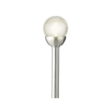 PALETTO SOLARE 1 LED BIANCO CALDO D.10XH30CM ACCIA