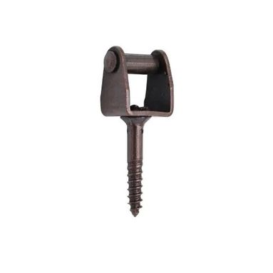 CAVALLOTTO A VITE 18MM OTTONE BRONZATO PER SERRAME