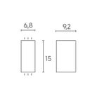 bobo-applique-2-luci-gu10-grigio