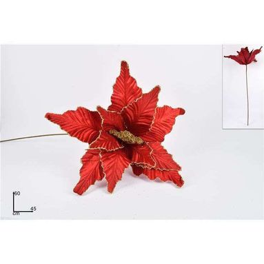 STELO POINSETTIA 60CM ROSSO.