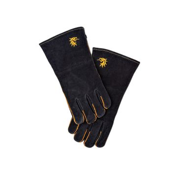 GUANTI 35CM IN PELLE SCAMOSCIATA PER BBQ.