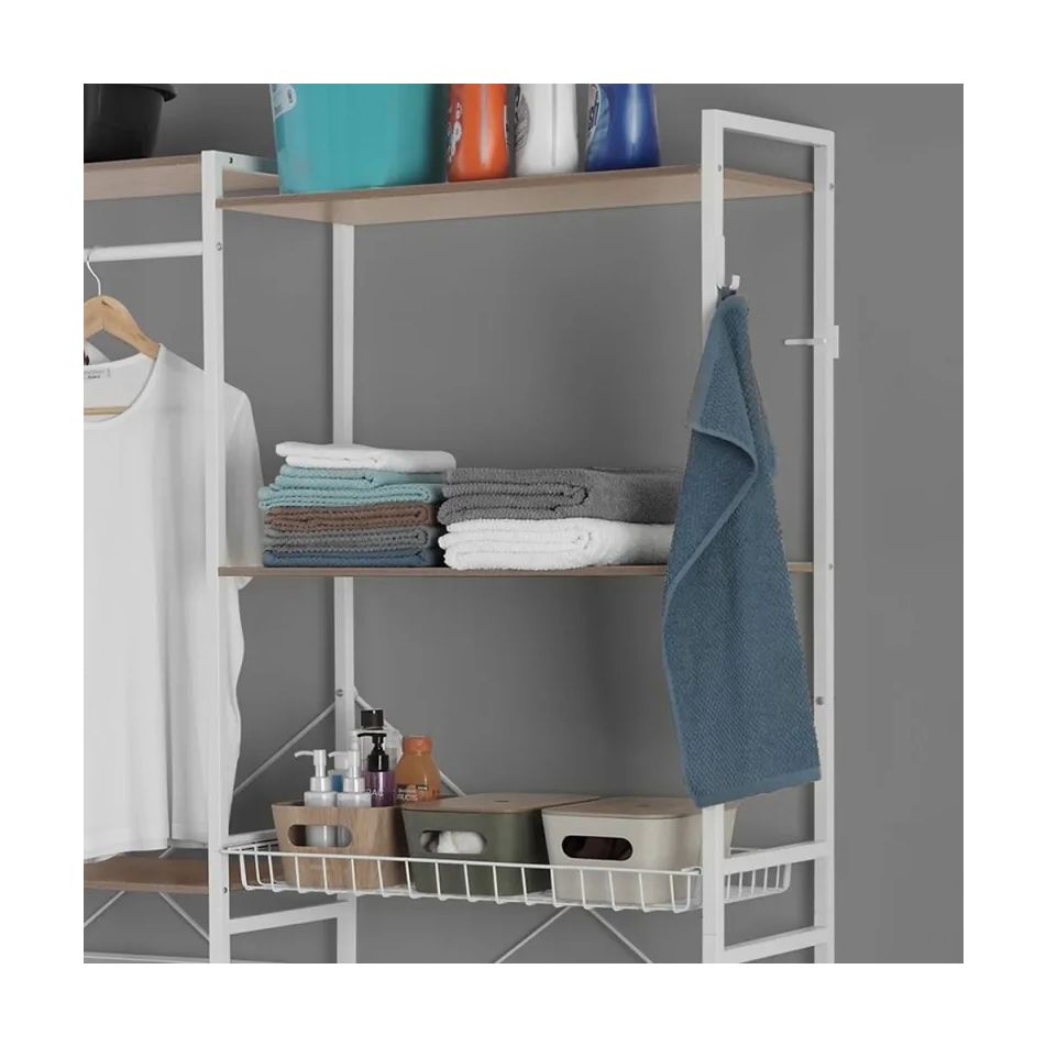 scaffale-sopra-lavatrice-147x34x195cm-bianco