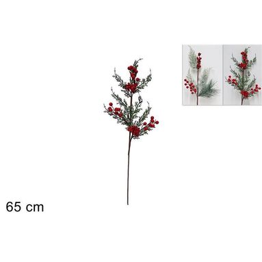 STELO BACCHE E LICHENE 65CM