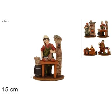 PASTORI COMMERCIANTI 15CM.