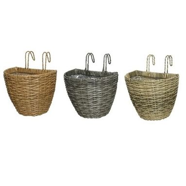 BALCONIERA IN POLIRATTAN 23X34X42CM ROTONDA GRANDE