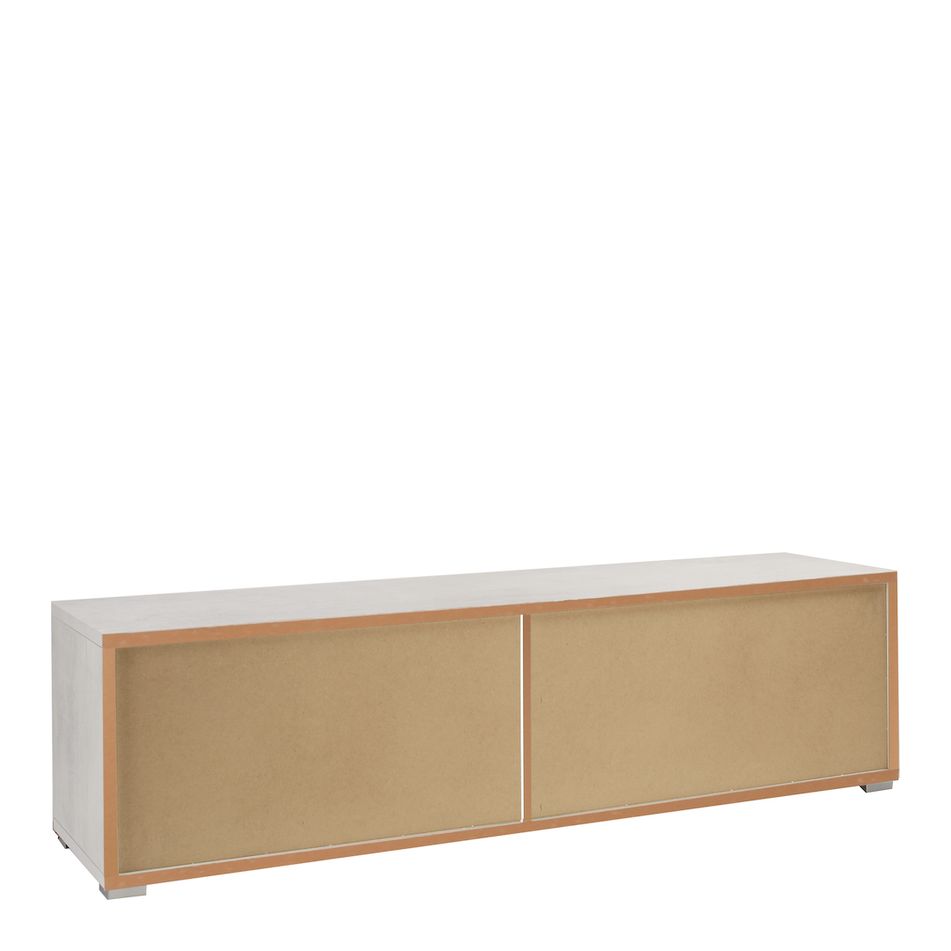 mobile-4-cassetti-kit-179x47xh50cm-struttura-ossido-bianco-frontale-ossido-nero