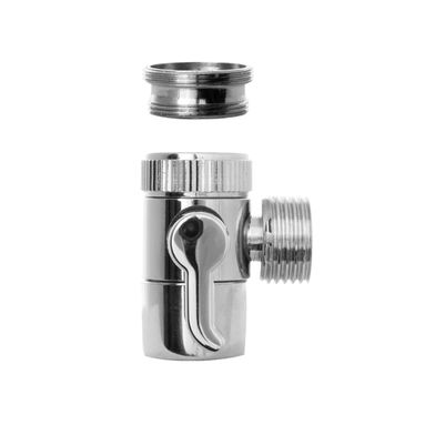 RUBINETTO CON AERATORE E DEVIATORE IN OTTONE