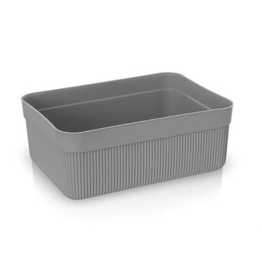 CONTENITORE ORGANIZER COLORADO 23X15,5XH9CM GRIGIO