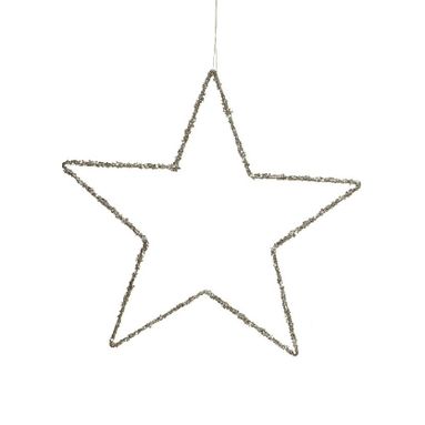 APPENDINO STELLA STILIZZATA 30CM CHAMPAGNE