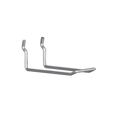 10 GANCI DOPPI 10CM PER PANNELLO FORATO