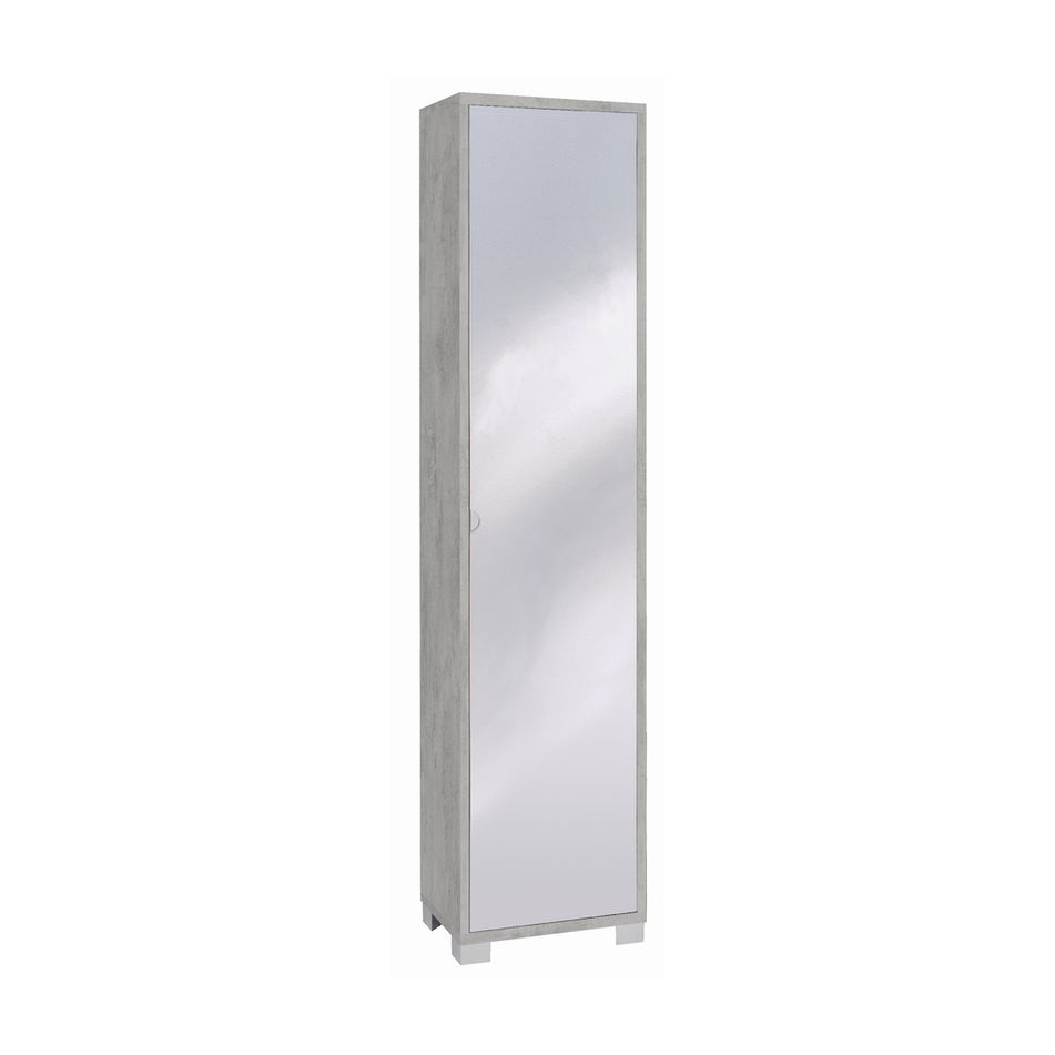 colonna-1-anta-specchio-kit-43x29xh190cm-struttura-cemento-frontale-specchio-naturale