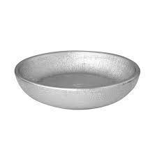 GLITTER PORTASAPONE IN CERAMICA ARGENTO SATINATO