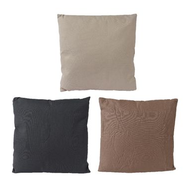 CUSCINO 40X40XH6CM BEIGE / MARRONE / GRIGIO.