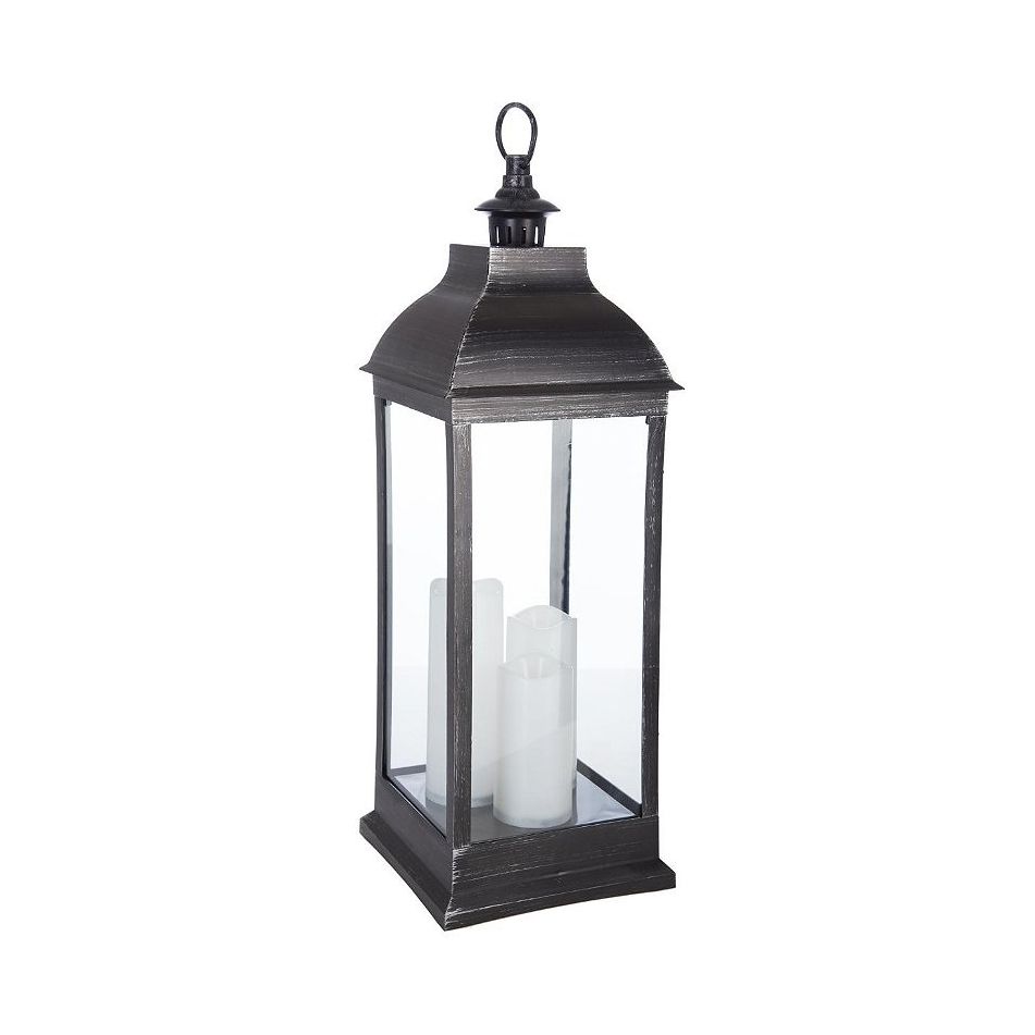 lanterna-led-antique-24x24h71cm-nero-antico