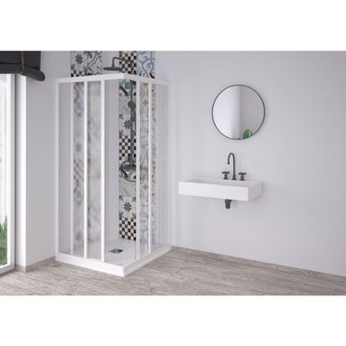 BOX DOCCIA ANGOLARE ACRIL 70/75X70/75XH190CM PVC