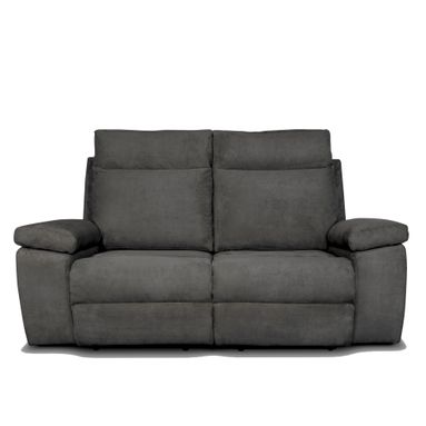 DIVANO RECL. MILANO 2P 173X93XH105CM GRIGIO SCURO