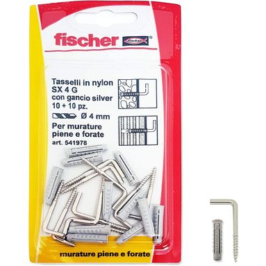 TASSELLI CON GANCI SX PLUS 4X20 G SILVER K 10PZ