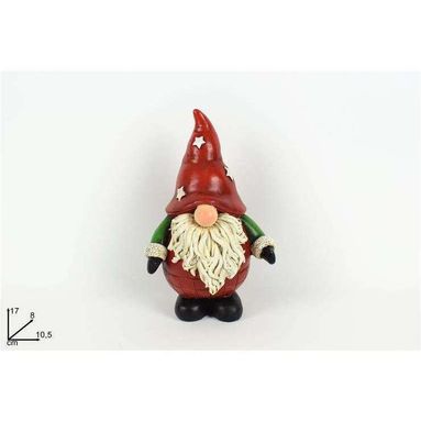 GNOMO DI NATALE 17.5CM RESINA