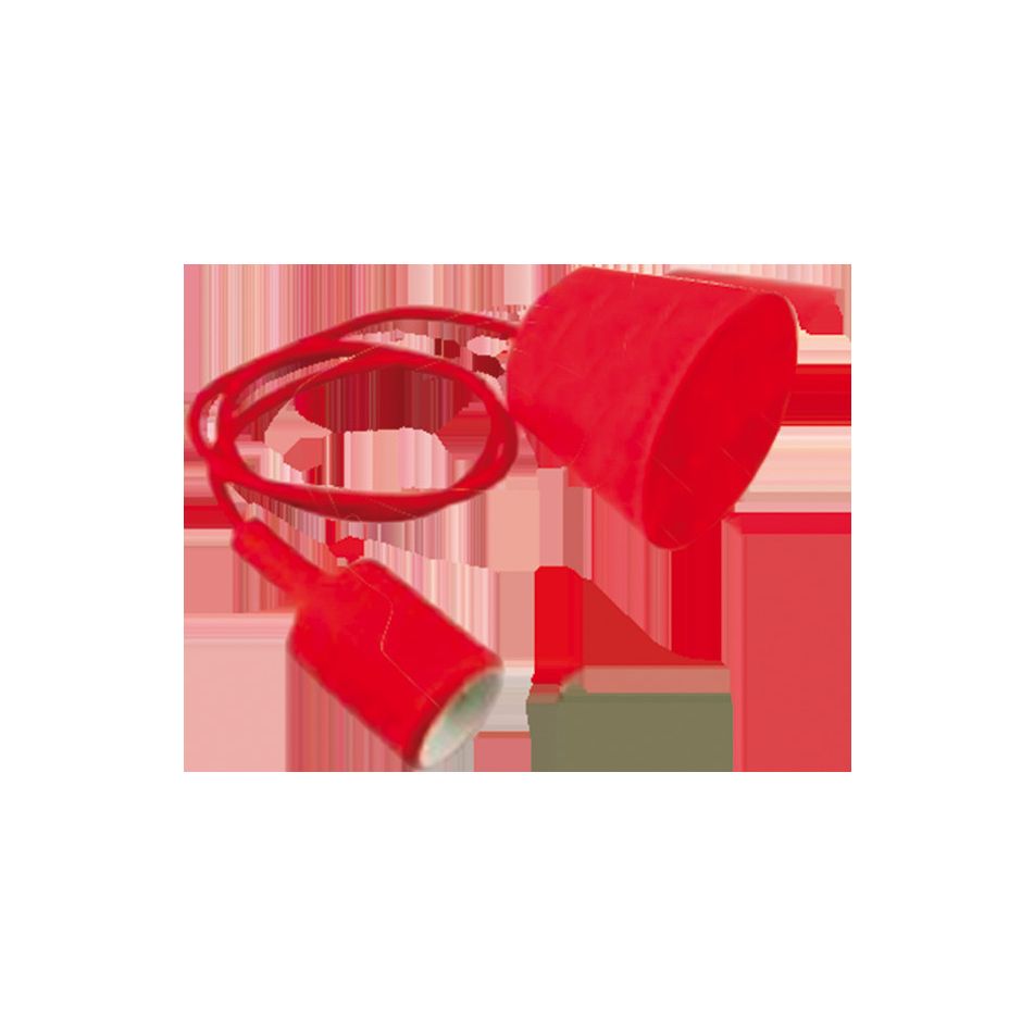 pendel-e27-98cm-rosso-in-plastica-e-silicone