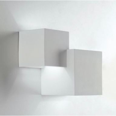 APPLIQUE RUBIK DOPPIA 2XG9 20X12XH16CM IN GESSO.