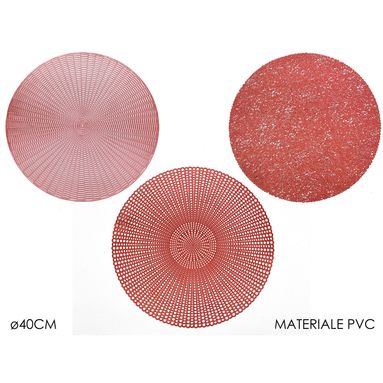 TOVAGLIETTA NATALIZIA D40CM ROSSA ASSORTITA.