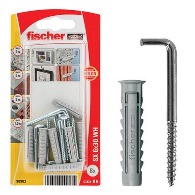 TASSELLI CON GANCIO SX PLUS 6X30 WH 8PZ