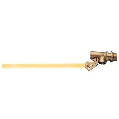 GALLEGGIANTE REGOLABILE IN OTTONE 1" CON ASTA