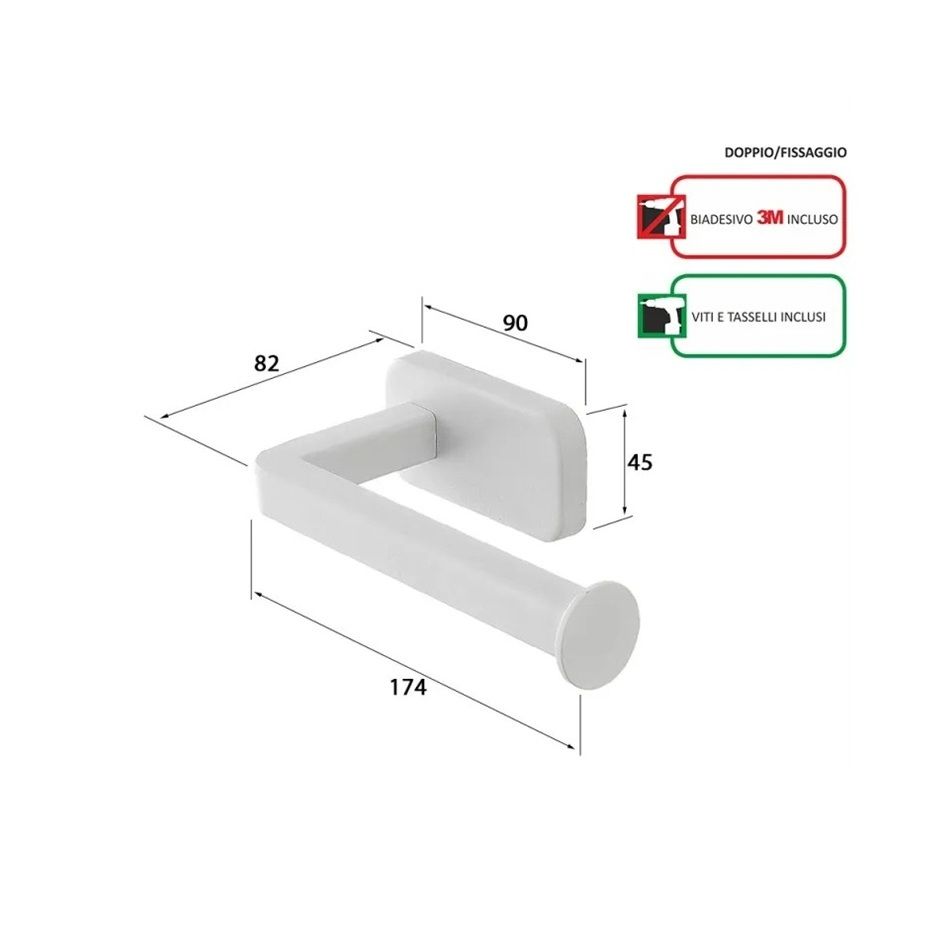 portarotolo-cubik-inox-bianco