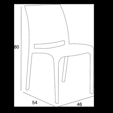 SEDIA VOLGA INDOOR ARANCIO