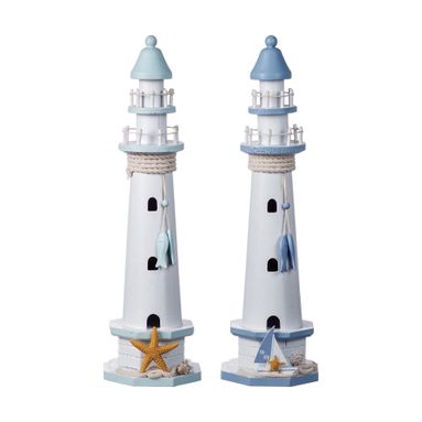 FARO PORTUALE DECORATIVO D.15XH50CM IN 2 COLORI