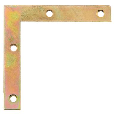 SQUADRETTA ANGOLARE 75X75X12MM PIATTA ZINCATA