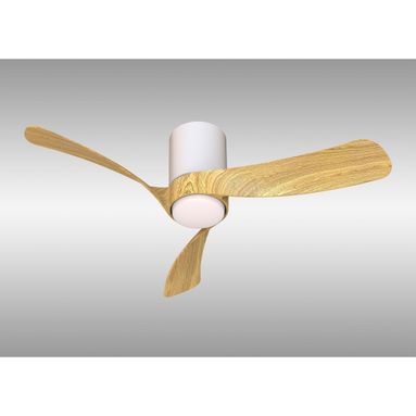 VENTILATORE NEMO S. BIANCO/LEGNO 30W LED 24W