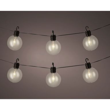 LUMINARIA SOLARE 580CM 10 SFERE TRASPARENTI.