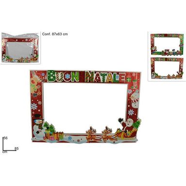 CORNICE PER SELFIE 87X63CM BUON NATALE