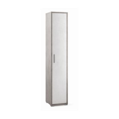 COLONNA 1 ANTA 39X41XH199CM STRUTTURA CEMENTO FRONTALE OSSIDO BIANCO